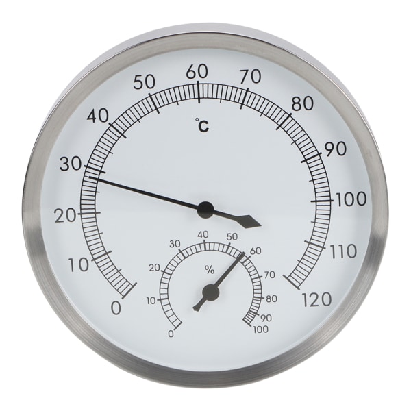 2 i 1 rustfrit stål dampbad Sauna Rum termometer Hygrometer Termo Hygrometer indendørs