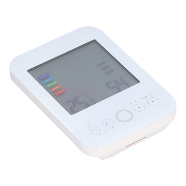Hygrometer Termometer Pekskärm Digital Display Temperatur Fuktighet Meter Monitor