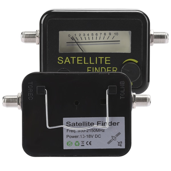 9501 Sensitive Satellite Finder Signal Strength Meter Sort med digital skærm