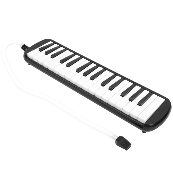 IRIN Melodica 32 Key Wind Musical Instrument Lämplig för Nybörjare Practice Bag (svart)