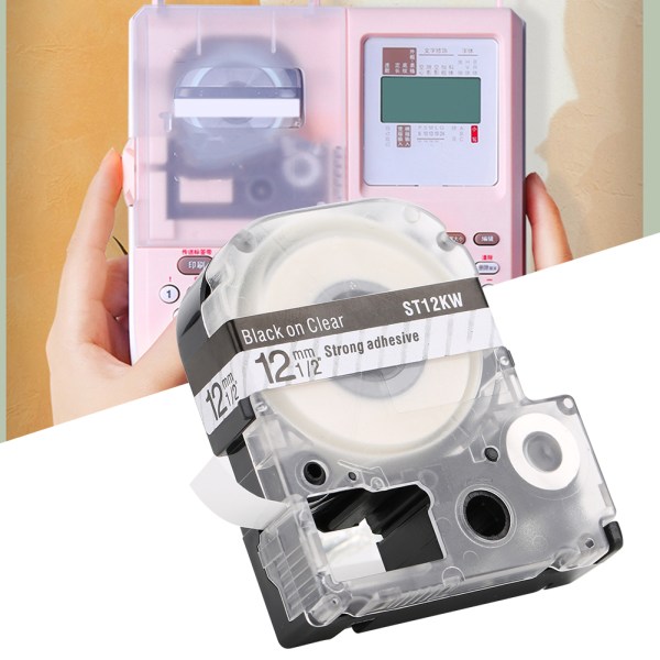 12 mm Label Maker Lamineret Tape Farve Tape Passer til Epson LW Series Label Printer