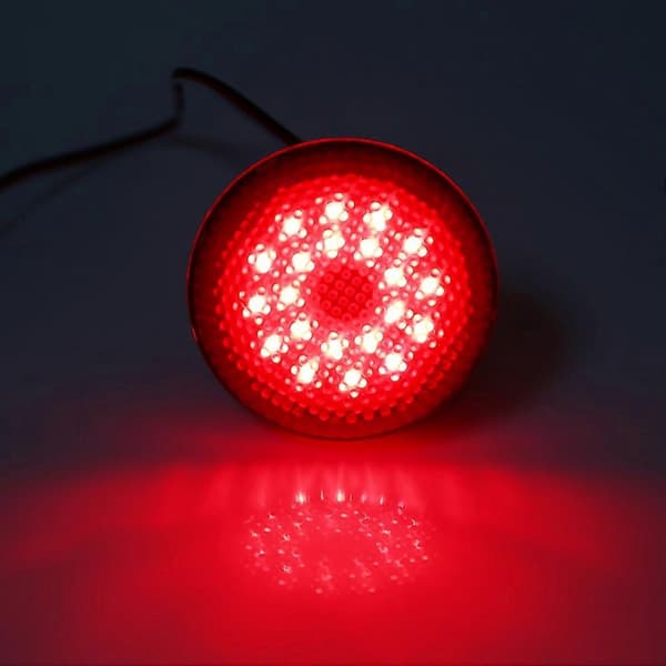 6.8cm Bil LED Bakre Støtfanger Reflektor Lys Tåkebrems Stopplys For Toyota Corolla Rød