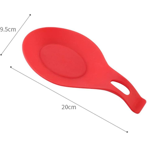 3 stk. Silikone Skeholder, Varmebestandig Silikone Redskabs Spatelholder Mandelformet Fleksibel Skeholder Skepude, Skeholder, til Hjemmerestaurant