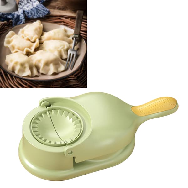 Dumpling Maker PP Manuell Dumpling Skin Maker Formpressmaskin DIY-verktyg för hemköket Grön
