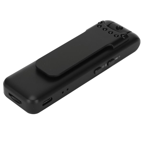 Mini röst- och videobandspelare 1080P nattseende strömindikator minikroppskamera för brottsbekämpning