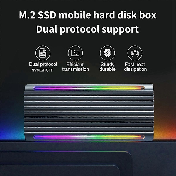 M.2 NVMe NGFF SSD Kabinet USB 3.1 Type-C 10Gbps SATA HDD Boks 2230