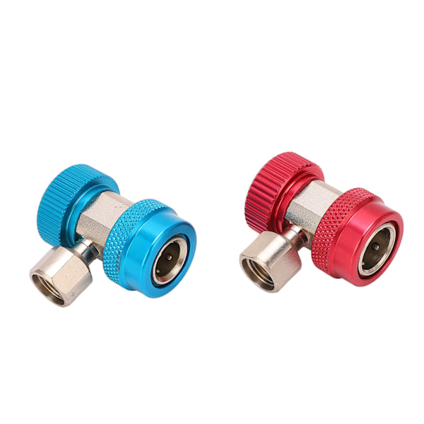 R134a Hurtigkoblingsadaptere Professionelle Justerbare Aircondition Manifold Måler Slange Konverteringssæt 1/4in