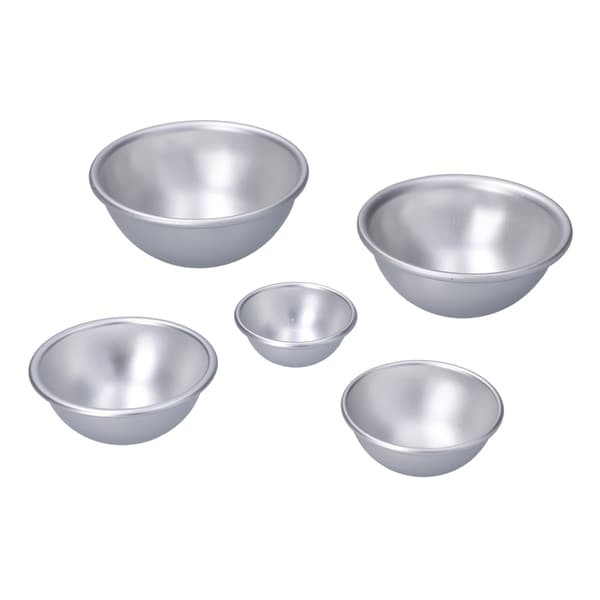 DIY badesaltkugleform husholdningsbærbar aluminiumslegering mousse kage bageform sæt#5