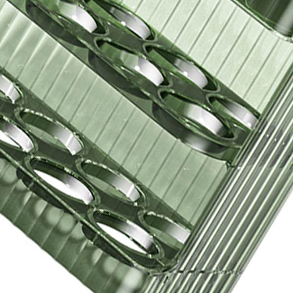 30 Count Flip Fridge Egg Tray Container PET Auto Keep Eggs Fresh Flip Egg Tray Container for Refrigerator Dooor Green