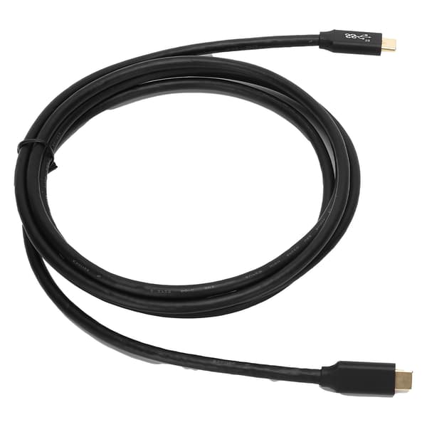 Snabbladdningskabel USB3.1 Dubbelhövdad Typ-C Strömkabel med E-Marker Chip 100W