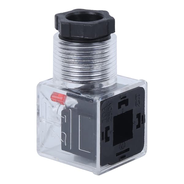 5 stk. Solenoid Spole Plugg Hydraulisk Ventil Transparent Spenning Universelt Tilbehør DC24