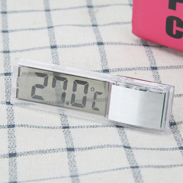 3D LCD Elektronisk Transparent Digital Akvarietermometer Marin Vattentemperaturmätning