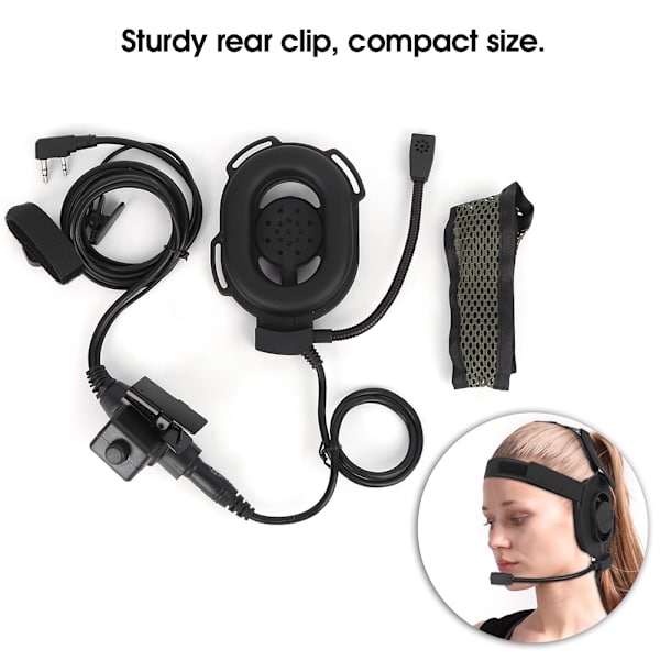 U94 HD01 PTT Headset Military Earphone Mic Fit för Baofeng UV-5R BF F8HP BF V6 Two Way Radio