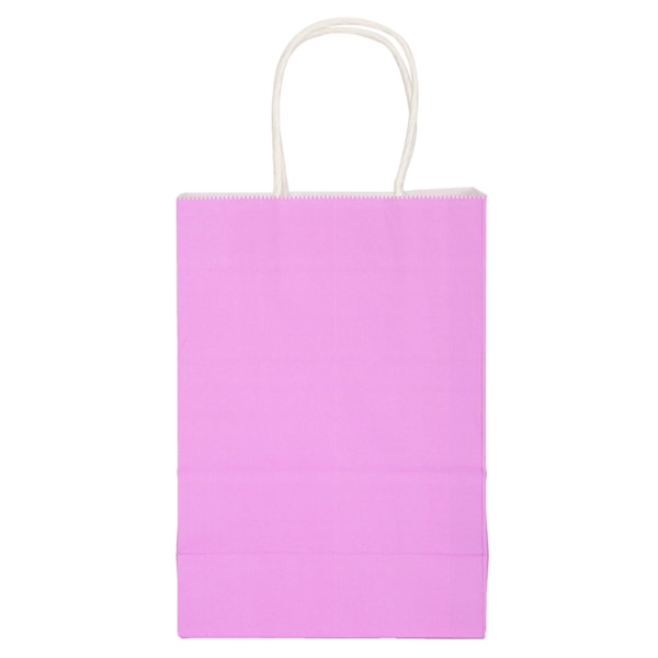10 st Kraftpapperspåse Bärbar förpackning Presentpåse Tillbehör för shopping Födelsedagsfester15 x 8 x 21cm Lila