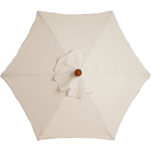 Utskifting av parasolltak i polyester - 2 meter i diameter - Anti-ultrafiolett - Passer til paraplyer med 6 bein