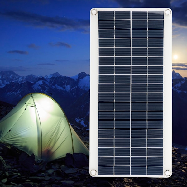 8W 18V Multifunktionell Solpanel Polysilikon Solpanel för Utomhuscamping