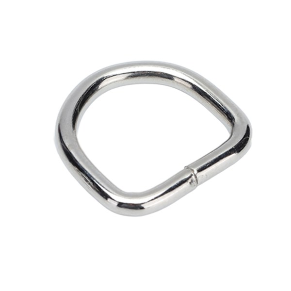 50 stk. D-ringe i premiumjern - robuste, holdbare, farveægte, udsøgte, brede anvendelsesmuligheder - metal D-ringe til tasker, tøj, pung - sølv 2x11x11mm