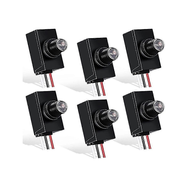 6 Pakker Skumring til Daggry Sensor til Udendørs Belysning 120-277v Fotoelektrisk Kontakt Fotocelle Lys Sens Zekai