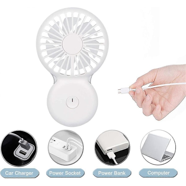 Nya produkter In ,personlig Mini Handhållen Fläkt, Portabel Usb Mini Halsbandsfläkt Med Led Nattlampor