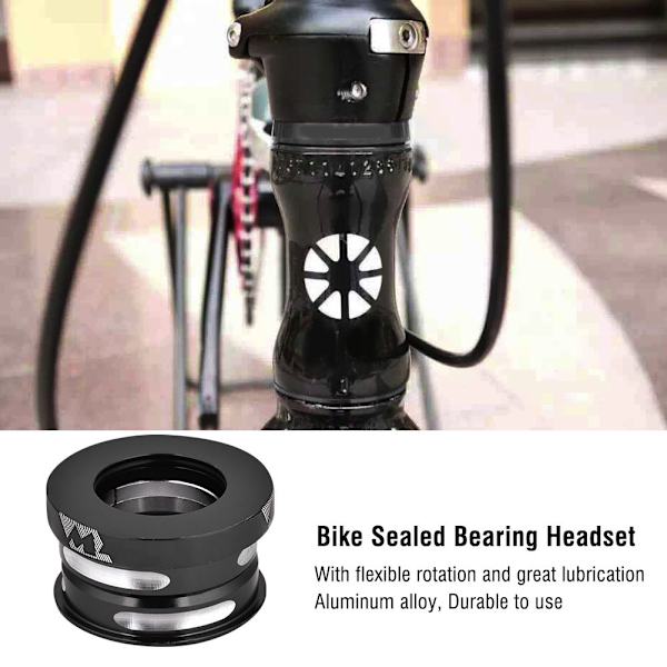 MEIJUN 44mm Cykelcykel Elektropletning Intern Forseglet Leje Headset (Sort