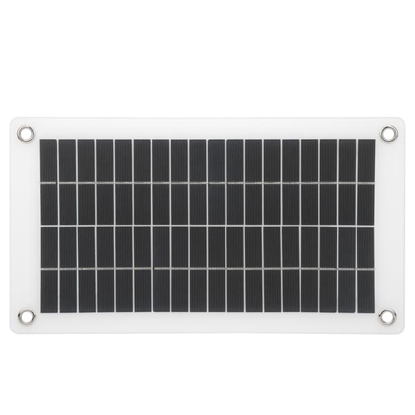 10W 18V solcellepanelmodul 12V telefonlader Halvfleksibel dobbel USB-DC-utgang