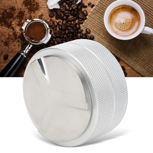 51 mm 3 vinklede skråninger justerbar dobbeltlags kaffestamper i rustfrit stål tilbehør til stampning
