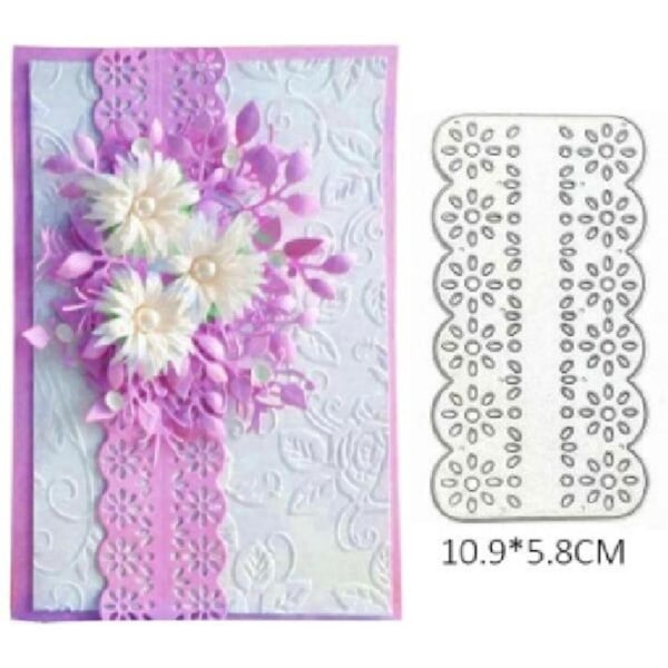 Blomsterblonder Metallstans - DIY Scrapbooking Embossing Stenciler for Kortlaging og Albumdekorasjon