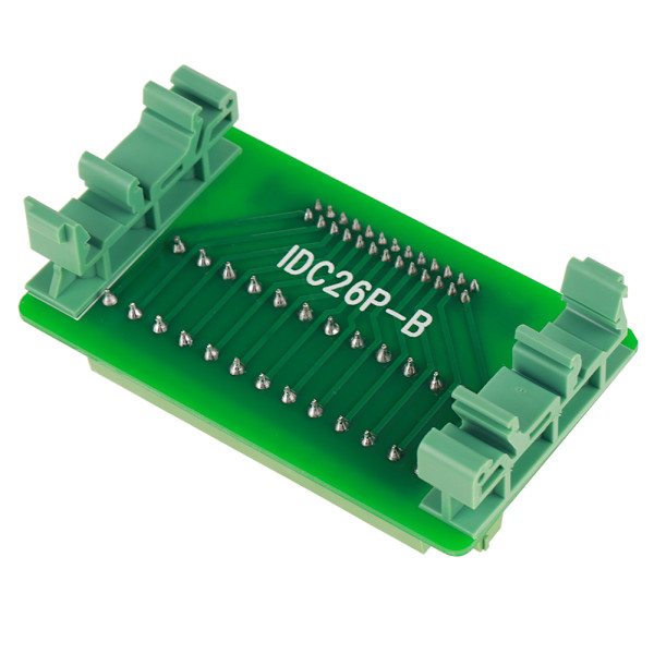 IDC26P DIN-skinne 26-pins 5 mm-montert grensesnittmodul Hannkontakt Breakout Board