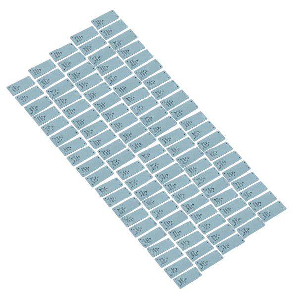 100 kpl käsintehtyjä etikettejä mikrokuitua kestävä selkeä painatus sileä kätevä ompeluteipit04