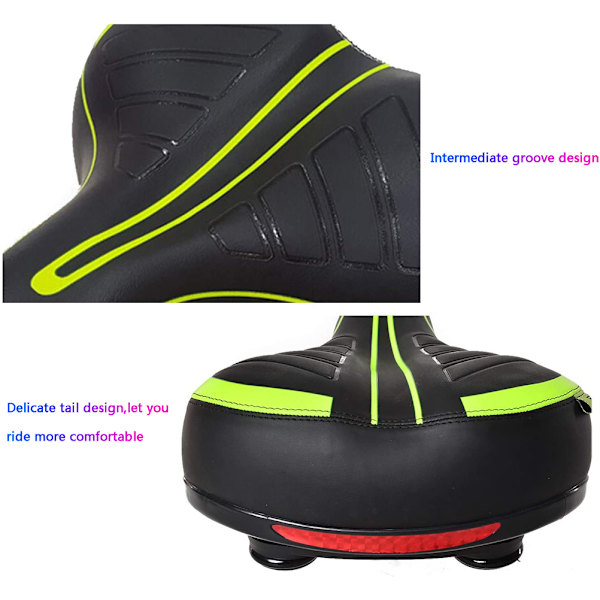 Bred mjuk cykelsadelkudde stötssäker design stor rumpa cykelsadel för MTB mountainbike hopfällbar cykel landsvägscykel spinningcykel