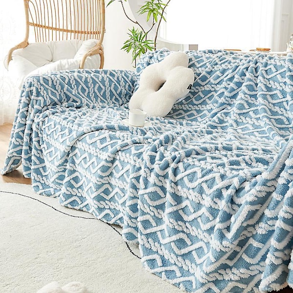 Stretch Sofatrekk, Sofatrekk med Trykk, Sklisikkert Sofatrekk, Sofabeskyttelsestrekk, 180*130cm