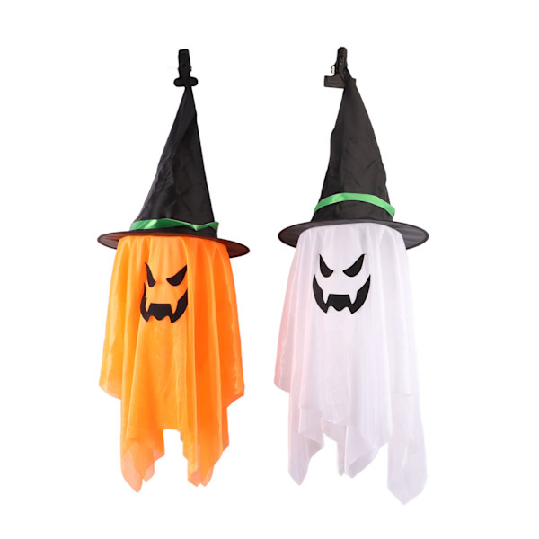 Ghost String Lights Klart mønster Spooky Atmosfære Batteridrevet LED Ghost Lights for Party Decoration Family