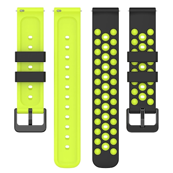Garmin Venu 2 Plus Venu Sq 2 20mm Blød Silikon Urrem Sort Grøn