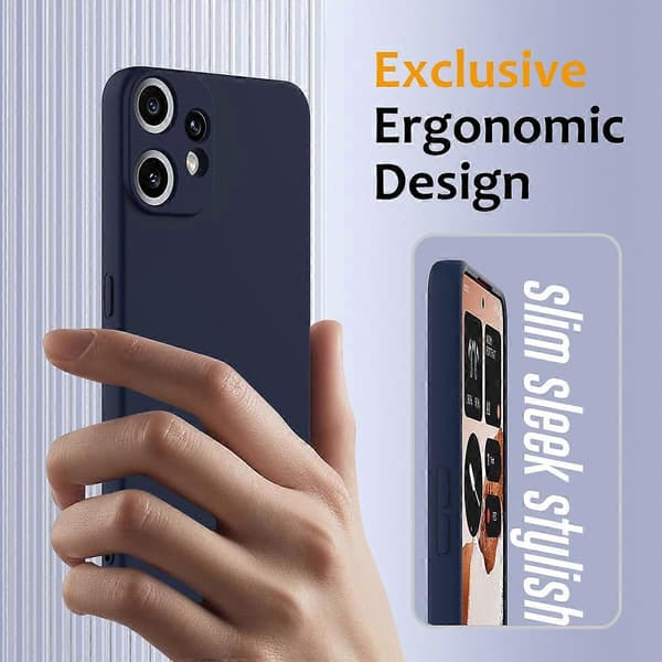 For Nothing CMF Phone 2 Pro Case Compatible with MagSafe Anti-Drop Liquid Silicone Phone Case Dark b Dark blue Dark Blue