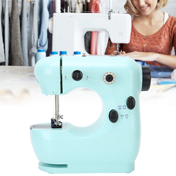 Bärbar bords symaskin lagning multifunktionell hem DIY broderi verktyg 100‑240VUS plugg