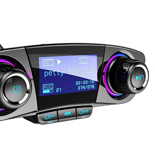 Bilspelare BT06 Bil Bluetooth MP3-spelare Multifunktionell