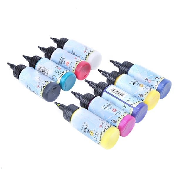 9 farver maling maling akryl maling maling pigment DIY kunst tegnematerialer A7009 glasmaling