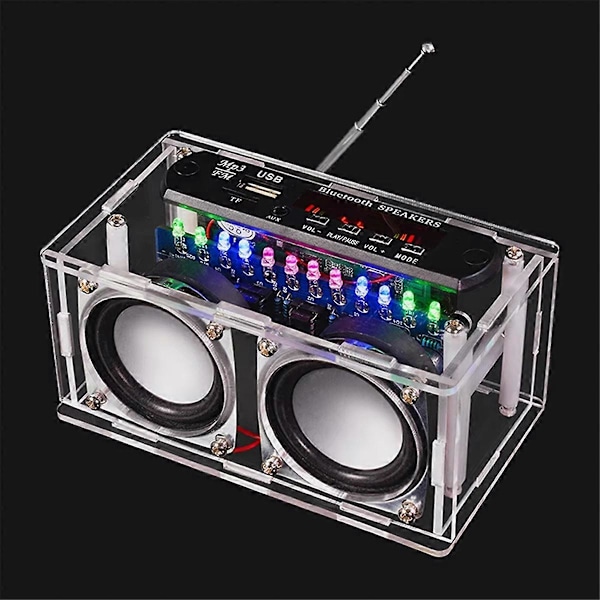 DIY Bluetooth-kaiutinsarja FM-radiolla 85.7-108MHZ DIY Juottaminen