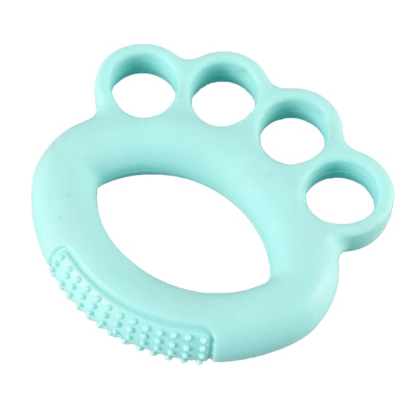 Silikon grep trener ring fleksibel finger strekker trenings styrke for barn studenter hånd trening lyseblå