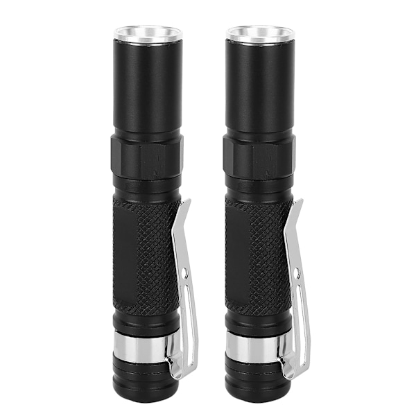 2st Utomhus Mini Bärbar Super Bright LED-ficklampa Teleskopisk Pennform Nödljus