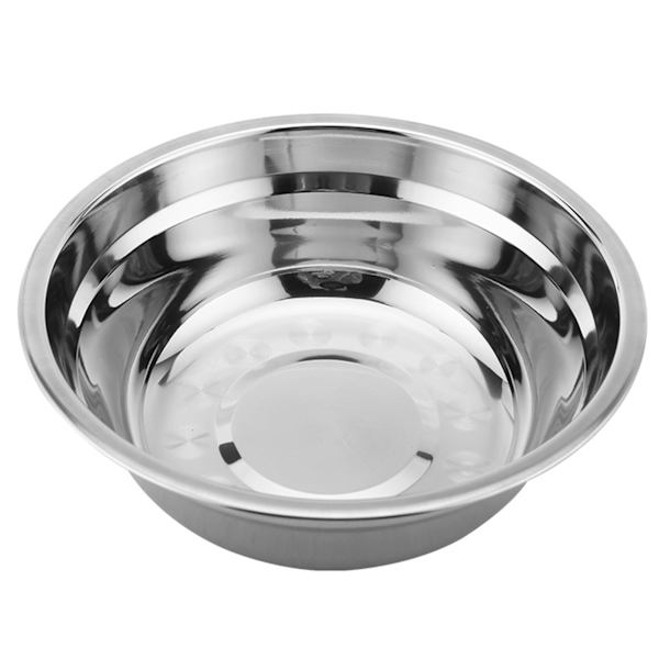 26cm rustfrit stål blandeskål fortykke heavy duty dybere kant spejl finish salatskål