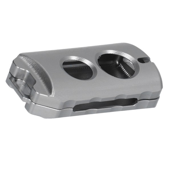 Nøglebeskyttende etui nøglering cover CNC aluminiumlegering passer til Yamaha NVX 125/155 XMAX 250 Aerox 155Grå