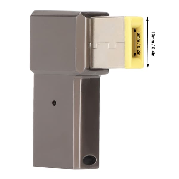 USB C till Slim Tip-adapter 100W 5A Bärbar dator USB C hona ingång till Slim Tip rektangulär ström PD laddningsomvandlare för Lenovo