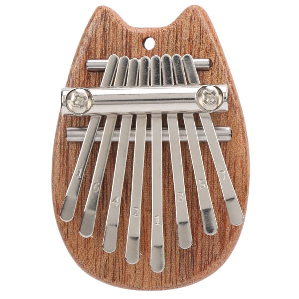 8 Tone Kalimba Mini Peukalo Piano Lasten Lahja Ulkoilu Soittimet Kissan Korvan muotoinen
