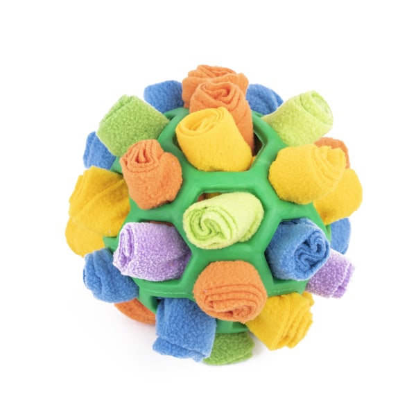 Kjæledyrsniffing Fried Ball Toy - Hidden Food Bubble Gummi Ball green