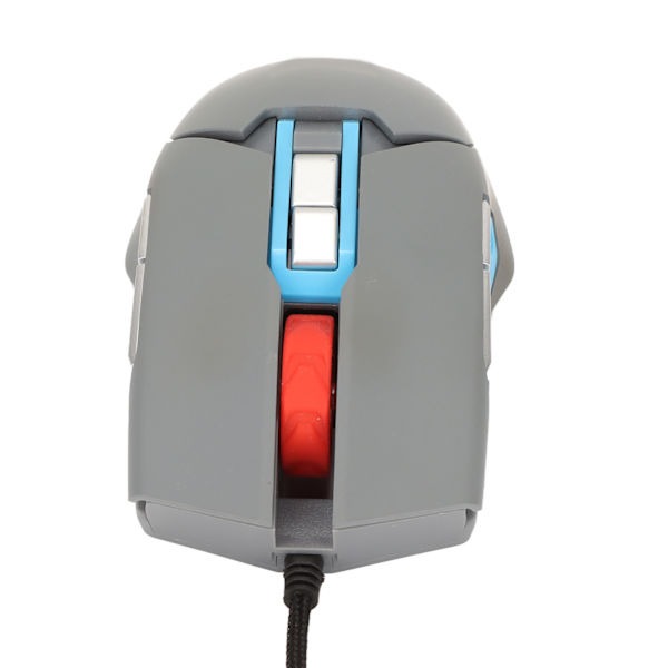 Stemmemus Makroprogrammering Indbygget mikrofon Højttaler Farvebaggrundslys 3 niveauer DPI Office Gaming Mouse