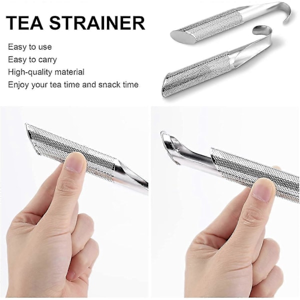 Nye Produkter Ankommet, 2 stk. Te-si, Te-infuser til Løs Te, Te-diffuser i Rustfrit Stål, Ekstra Finmasket Te-brygger