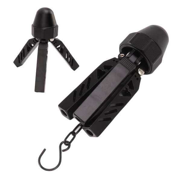 Camping Tripod Aluminiumlegering Stabil Multifunktionell Svart A-formad Tältstöd Stång för Utomhus