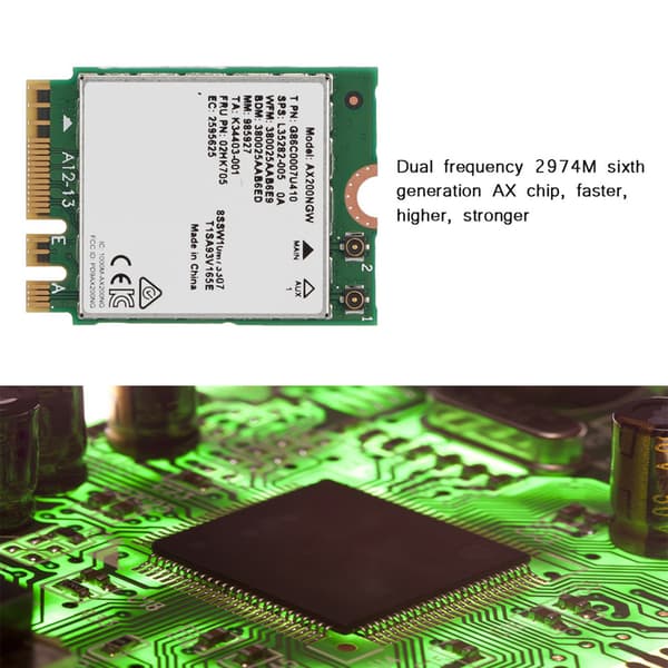 Internet Wi-Fi 6 AX200 NGFF M.2 -verkkopalvelinsovitinkortti Bluetooth 5.0:lla