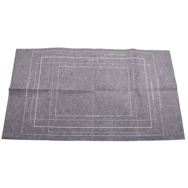Puslespill Matte Lekematte Roll Up Jigsaw Oppbevaring Filtmatte Puslespill Teppe Grå